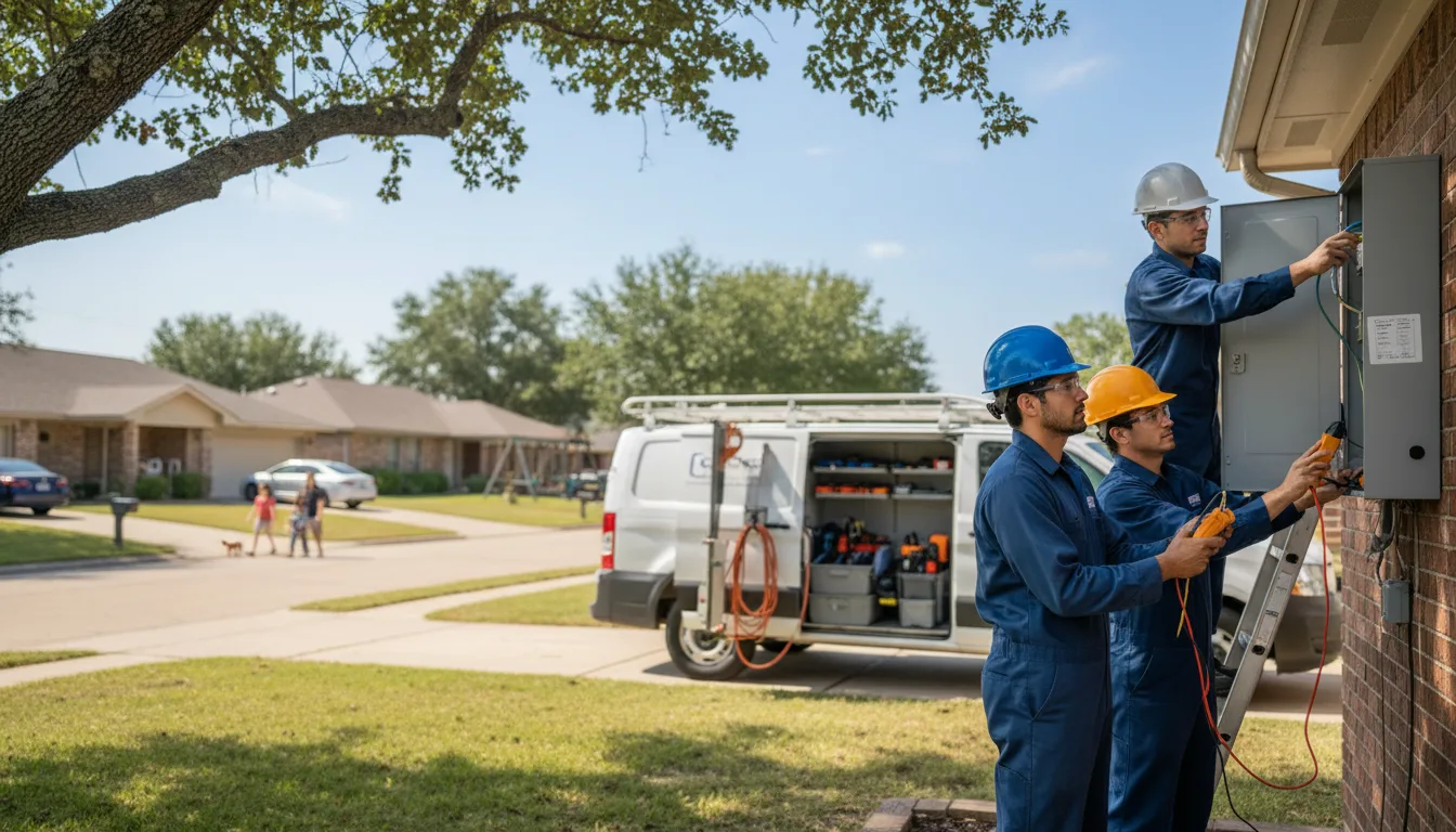 Certified electrician providing emergency electrical services in Hampton, FL